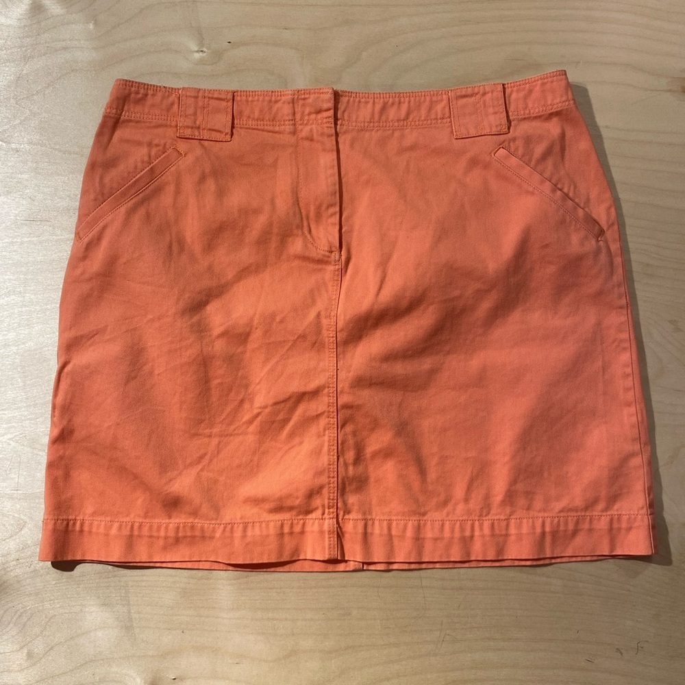 J. Crew Orange Mini Skirt 14 (GW)